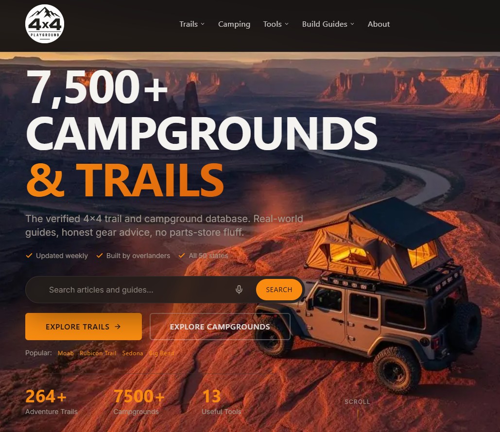 Welcome to 4x4 Playground: A Field Guide for People Who Actually Leave the Pavement