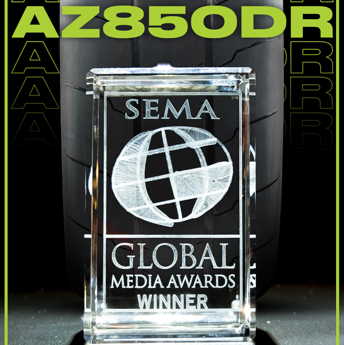 ATTURO TIRE WINS GLOBAL MEDIA AWARD FOR AZ850DR DRAG RADIAL TIRE AT SEMA SHOW 2022